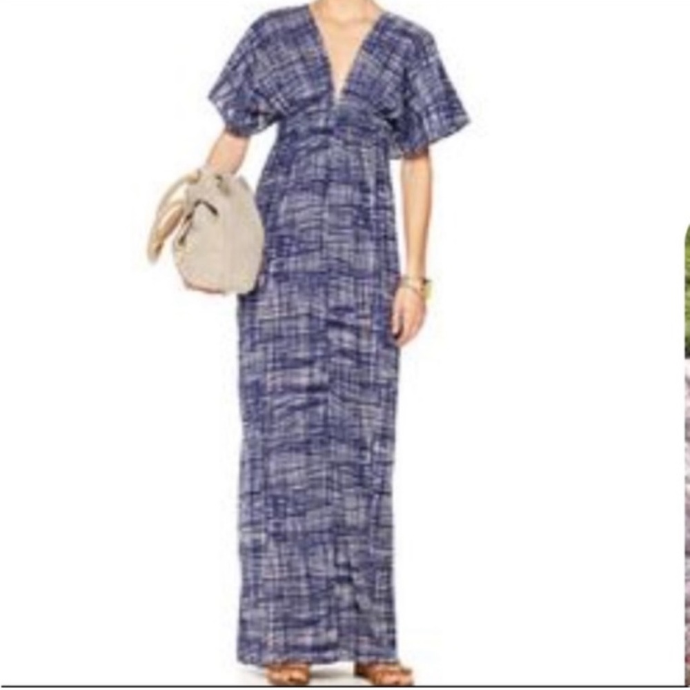 Michael Kors Elegant Blue Maxi Dress, Good Used Condition